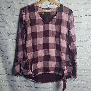 Time and Tru Maroon Blouse